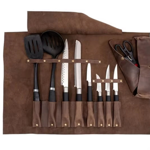 Lightweight Genuine Premium Customized Color Classic Portable Professional Chef Knife Roll Handmade LKR-0376 - Product Image 1