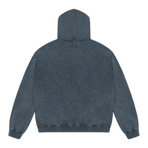 เสื้อฮู้ดดี้โอเวอร์ไซส์ปักโลโก้ตามสั่ง ผ้าฝ้ายเฟรนช์เทอร์รี่ ซิปหน้า ทรงบ็อกซี่ ผ้าคอตตอนหนานุ่ม ซิปสองทาง - Product Image 2