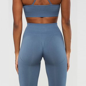 Leggings de Yoga Tejidos con Logotipo Personalizado, Cintura Media, Ajuste Delgado, Antibacterianos, de Secado Rápido, de Alta Calidad, para Entrenamiento en el Gimnasio para Mujer - Product Image 6