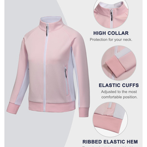Ensemble de survêtement 2 pièces avec haut zippé et taille élastique, ensemble de survêtement pour femmes, ensemble de survêtement coupe-vent de haute qualité - Product Image 5