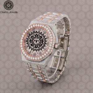 Reloj de Lujo Charm_Jewells para Mujer, Acero Inoxidable, Caja Redonda de 30 mm, Movimiento de Cuarzo Analógico, Detalles de Diamantes, Correa de Cuero - Product Image 4