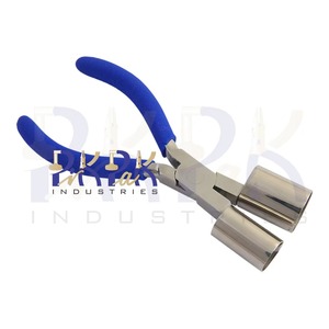 Double Cylinder Bracelet Bending Pliers Cylinder Sizes 1in & 3/4in Size 160mm W/out Spring & Matt Foam Handles Lap Joint - Product Image 6