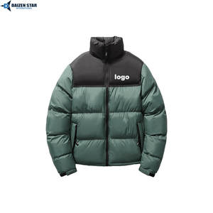 Insulated Puffer Jacket Streetwear Solid Zipper Lightweight Warm Premium Waterproof Windproof Cold Weather Outerwear Stand Front - Product Image 6
