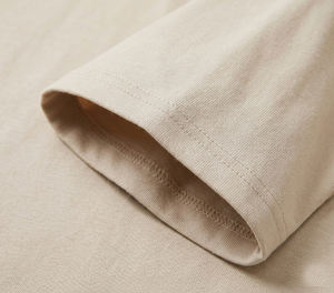 Camiseta Oversize Personalizada de Algodón 100% Tejido Grueso, Anti-Pilling, Transpirable, para Hombre, Lisa, Color Caqui, Estilo Urbano, Hombro Caído - Product Image 4