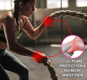 <b>Weight</b> Lifting <b>Gloves</b> Palm Protection & Extra Grip Suits Men & Women - Product Image 6