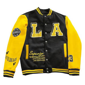 Blouson Bomber de Baseball Homme Style Universitaire à Manches Longues, Léger, Colorblock, Décontracté, Athlétique, Coupe-Vent, Vêtement d'Extérieur - Product Image 5