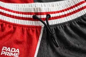 ชุดเสื้อและกางเกงบาสเก็ตบอล Pada Prime สำหรับทุกเพศ สีแดงดำ พิมพ์ลายแบบ Sublimation ระบายอากาศได้ดี ผลิตจากโพลีเอสเตอร์ ชุดยูนิฟอร์มสำหรับผู้ใหญ่ ไซส์ L - Product Image 5