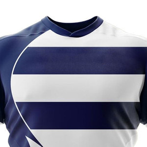 Best Selling Comfortable High Quality Eco-Friendly 100% Polyester Rugby Uniform with Short Sleeves and Front Logo - Product Image 5