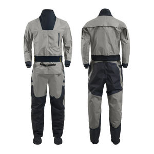 Men's Waterproof <b>Work</b> Coverall Polyester Gray <b>Black</b> Long Sleeve With Belt And Pockets For Outdoor Use - Product Image 1