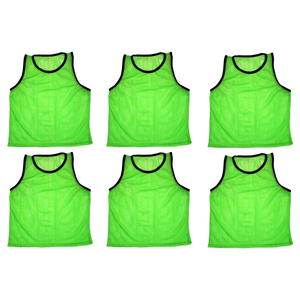 Custom Logo Unisex Adult Soccer Training Vest Sleeveless Red Blue Polyester Mesh Breathable Sport Jersey All Seasons Regular Fit - Product Image 5