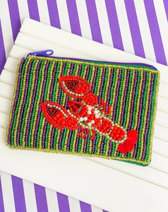 Porte-monnaie artisanal en perles pour le jour du match, pochette à monnaie perlée pour femmes et filles - Product Image 5