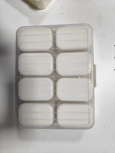 Boîte à collation portable compartimentée avec couvercle et poignée, plateau de service en plastique, organisateur de rangement alimentaire pour fruits, collations et légumes - Product Image 4