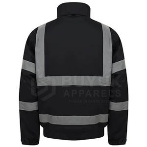 Chaqueta de Seguridad Reflectante Impermeable y Transpirable de Alta Visibilidad, 100% Poliéster, con Paquete de Respirador para Obras de Construcción Industrial - Product Image 2