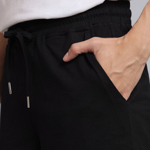 Men's Summer Fitness Double-Layer Elastic Waist Mid-Waist Breathable Quick-Drying Waterproof 100% Cotton Eco-Friendly Sports - Product Image 6