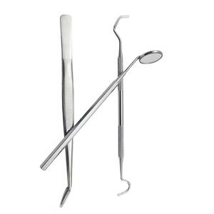 Kit de Examen Dental Manual de Acero Inoxidable Hecho a Medida, con Empuñadura Ergonómica Plateada, Espejo para Blanqueamiento Dental, Quirúrgico, GSI INDUSTRIES - Product Image 6
