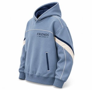 Sudadera con Capucha Unisex Ligera de Algodón/Poliéster, Talla Grande, con Logotipo Personalizado Bordado, Color Sólido, Estilo Pullover, Invierno, Forro Polar Ecológico - Product Image 4