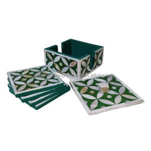 Posavasos de té con Incrustaciones de nácar únicos y elegantes para el hogar y la Oficina, diseño elegante al por mayor de Falak World Export - Product Image 3