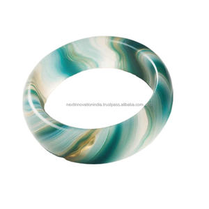 Collection of Explore Our Exclusive Artisanal Epoxy Resin Bangle <b>Bracelets</b> Showcasing Unique Vintage <b>Inspired</b> Designs in Rich - Product Image 1