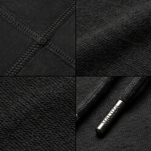 Conjunto de Sudadera con Capucha y Pantalones Cortos de Verano para Hombre, Marca Personalizada, Hombros Caídos, Estilo Oversize, 100% Poliéster French Terry, Casual - Product Image 6