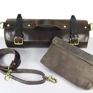 Bolsa Enrollable de Cuero Personalizada para Cuchillos, Estuche Organizador de Cuero para Chefs LKR-0331 - Product Image 1