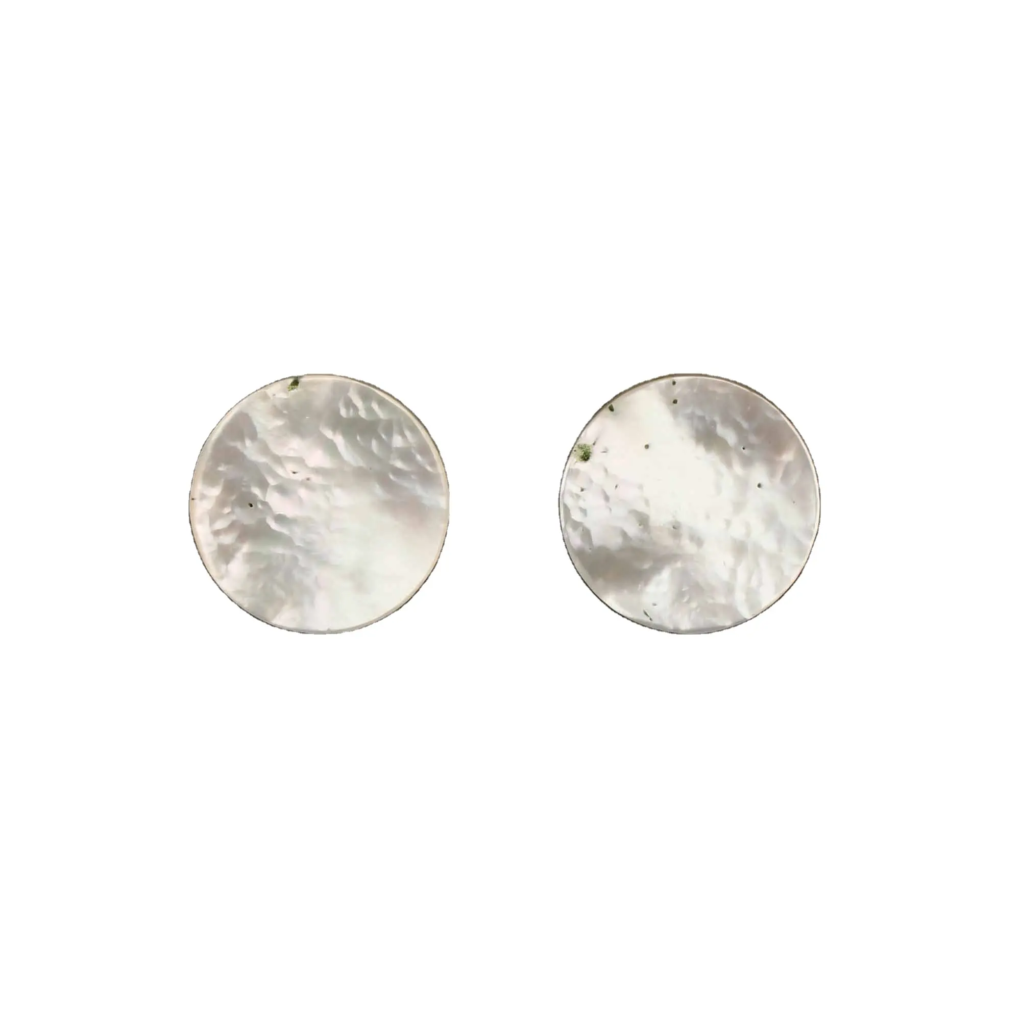 Hochwertige natürliche 12mm flache Scheibe runde Münzform Perlmutt loser Edelstein für die Herstellung von Schmuck