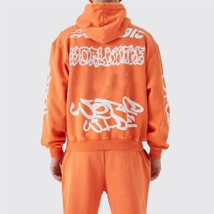 Nouveau survêtement pour homme style Hip Hop, pull à capuche en polaire coupe classique, imprimé 3D effet éclaboussures d'encre, vente en gros, sweat à capuche et pantalon de survêtement tendance - Product Image 6