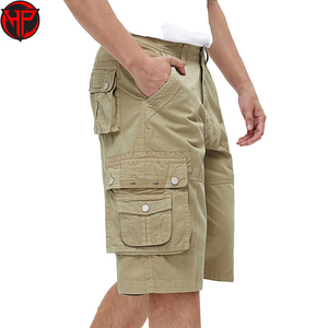 Shorts cargo pour hommes 2026, multi-poches, en tissu de coton, décontractés, utilitaires, pour l'extérieur, qualité supérieure - Product Image 2