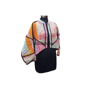 Chaqueta de Cuello Alto para Mujer, Tejida a Mano, Tradicional, Vintage, Ecológica, 100% Algodón, Reversible, Transpirable y de Secado Rápido - Product Image 3