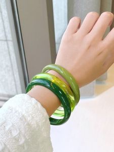 Bracelets classiques en résine acrylique pour femmes H a CRAFT, transparents et colorés, avec fleurs séchées, artisanat, anniversaire - Product Image 3