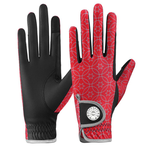 Gants d'équitation pour femmes personnalisés par sublimation, pour l'été, dressage, respirants, imperméables, protection UV, cuir synthétique - Product Image 1
