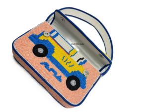 Elegante bolso de hombro con cuentas y bordados intrincados, bolso con cuentas y diseño de bordados coloridos, bolsos de cuentas hechos a mano. - Product Image 4