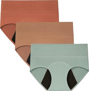 Braguitas Menstruales de Algodón para Mujer, de Cintura Alta, a Prueba de Fugas, Reutilizables, Lavables, Cómodas, Transpirables y de Secado Rápido, ODM - Product Image 1