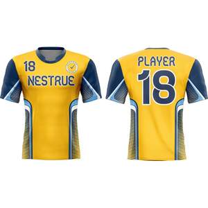 Camiseta de fútbol sublimable, uniforme de fútbol personalizado, transpirable, ligero, de secado rápido, uniforme de equipo, OEM, ropa deportiva al por mayor, camiseta de fútbol - Product Image 1