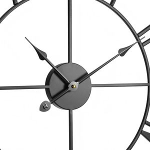 24-Inch Classic Decorative Wall <b>Clock</b> with Roman Numerals Battery Operated <b>Silent</b> Non-Ticking for Living Room Decor - Product Image 2