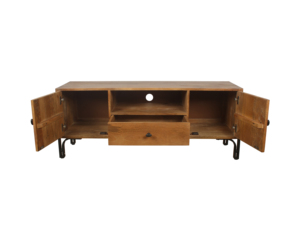 Modern Wooden Tv <b>Stand</b> Media Console Storage Cabinet With Doors Drawer Open <b>Shelf</b> Entertainment <b>Unit</b> Living Room Furniture - Product Image 2