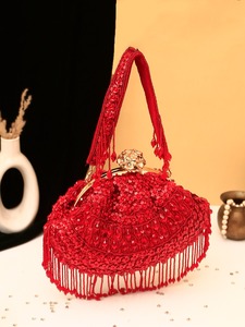 Indian Handmade Batua Bag Embroidered Potli Purse Drawstring <b>Handbag</b> <b>Wedding</b> Party Evening Bag Wholesale - Product Image 1