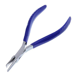 Pince à bijoux en acier inoxydable avec poignée bleue, outils de précision pour couper, enrouler le fil et faire des perles pour anneaux, bracelets, colliers, boucles d'oreilles - Product Image 2