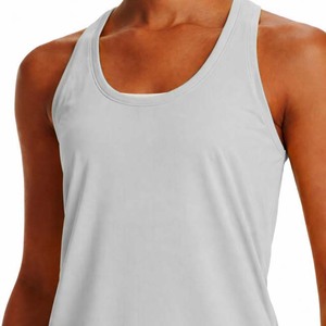 Camiseta sin mangas ligera para mujer con logotipo personalizado, camisetas deportivas para mujer de poliéster y 10% spandex - Product Image 6