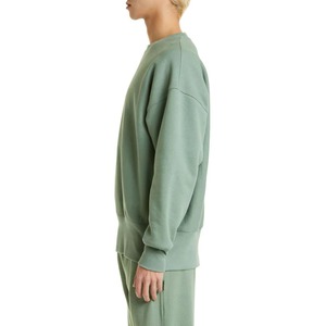 เสื้อฮู้ดสีเขียวมะกอกแบบยูนิเซ็กซ์ ซิปหน้า มีกระเป๋าโลโก้ ทรงปกติ สีพื้น ผ้าฝ้ายถัก พิมพ์ลายดิจิทัล สวมใส่สบายๆ สำหรับฤดูใบไม้ร่วง - Product Image 2