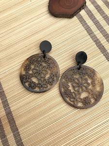 Pendientes Artesanales Rústicos de Cuerno de Búfalo, Forma Natural, Joyería Moderna, Anillo Colgante, Regalo de Navidad para Mujer, Decoración para el Hogar, ZONA - Product Image 4