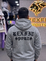 Nouvel ensemble de survêtement rose à capuche pour homme, fermeture éclair intégrale, poches latérales, imprimé lettres floquées, style streetwear, grande taille, coupe ample