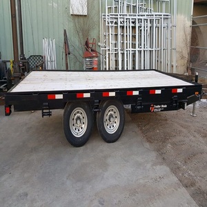Remolque de Plataforma Industrial de Alto Rendimiento, Vehículo de Transporte de Carga de Tres Ejes, Construcción Robusta, de 1001 a 2000 kg - Product Image 1