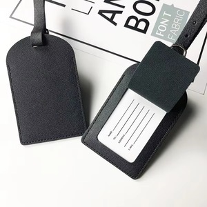 Retro Style Top-Grain Leather Luggage <b>Tags</b> Hand-Finished Real Leather Identifiers for Luxury <b>Suitcases</b> LTG-0352 - Product Image 2