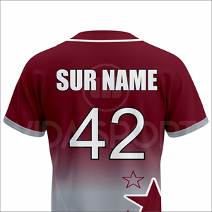 Wholesale High Performance Summer <b>Baseball</b> Uniform <b>Set</b> Custom Sublimated Jersey Half Front Breathable Lightweight Team - Product Image 5