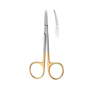 Ciseaux chirurgicaux en acier inoxydable de haute qualité Best Selling Metal Med Corporation Iris, droits et courbés, 8,9 cm et 12,5 cm - Product Image 1