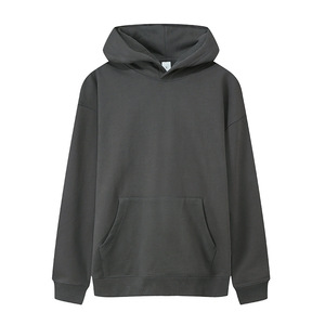 Sudadera con Capucha Negra para Hombre, Estilo Casual, con Bolsillo y Cordón Ajustable, Felpa Francesa, para Otoño - Product Image 4
