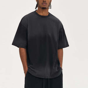 T-shirts Homme Grande Taille de Haute Qualité, Délavés à l'Acide, Colorés, Effet Vieilli et Décoloré par le Soleil, Grammage Lourd, OEM - Product Image 6