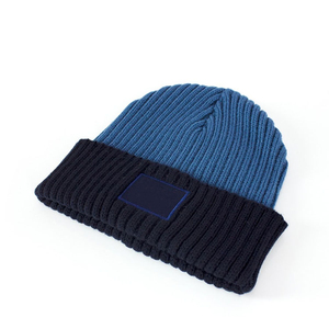 High quality warm <b>winter</b> beanie with custom logo, acrylic striped beanie with cuffs for <b>men</b> and women custom made - Product Image 4