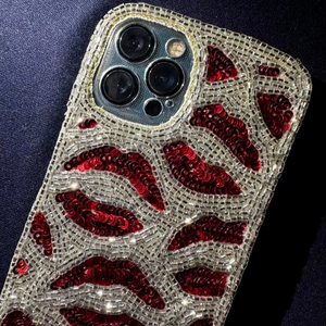 เคสโทรศัพท์ลายลูกปัดสไตล์วินเทจ ปักลายทีมเบสบอล เคสโทรศัพท์หรูหราธีมกีฬา ดีไซน์แบบดั้งเดิม - Product Image 1
