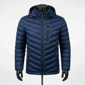 Women's <b>Quilted</b> Jacket Solid Color Hooded Full Sleeve Zipper Closure Winter Warm Polyester <b>Wadding</b> Regular Length - Product Image 4